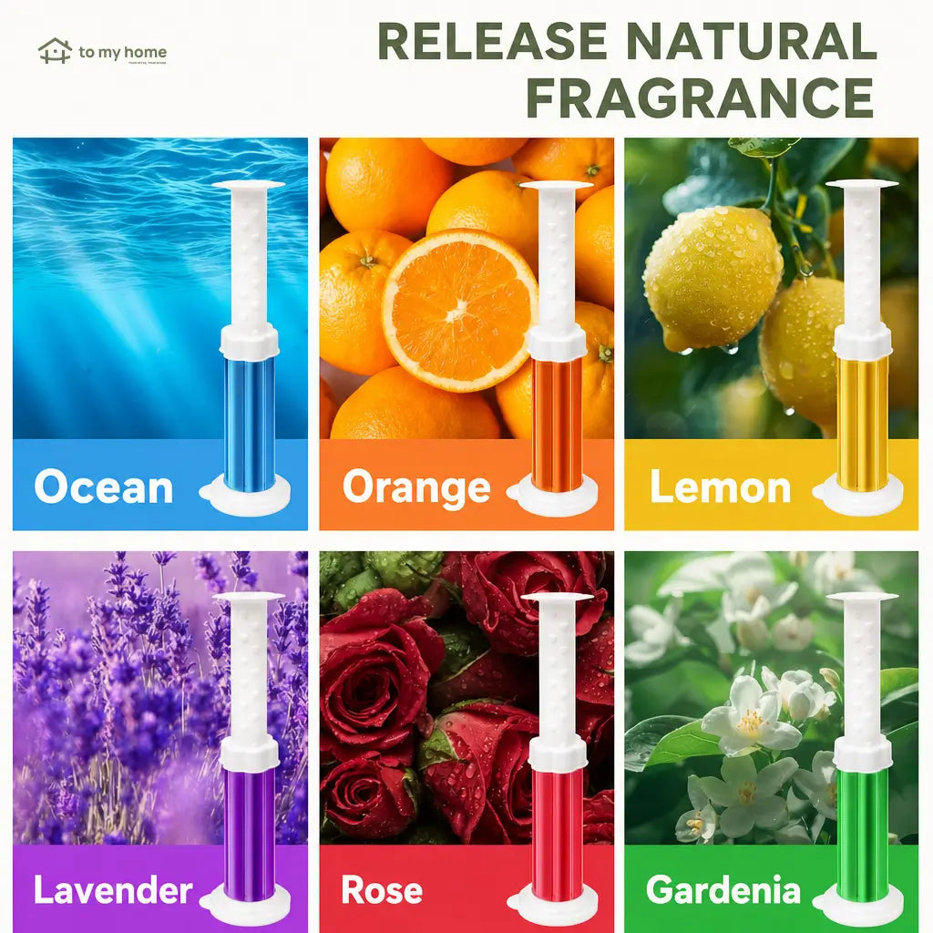 Flower-shaped toilet gel stamps with deodorizing fragrance for bathroom toilets, sinks and urinals in home or commercial spaces all summer long Tomyhome Global