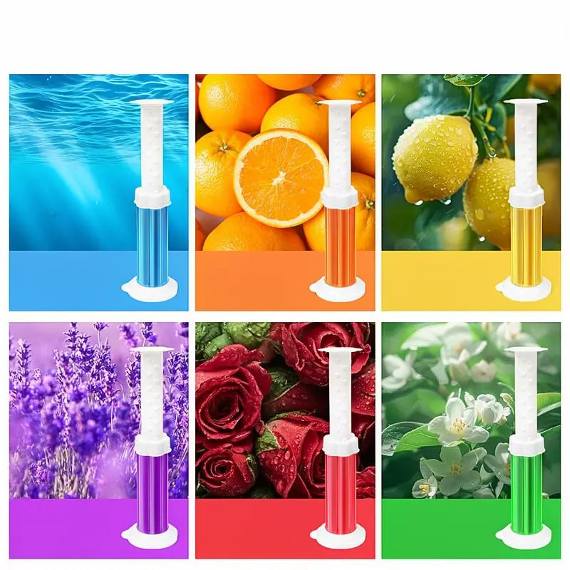 Toilet Gel Stamp Deodorizer Bathroom Air Freshener Long Lasting Scent Effective Bowl Cleaning Home Restroom Hygiene Floral Scent Multi Action Set