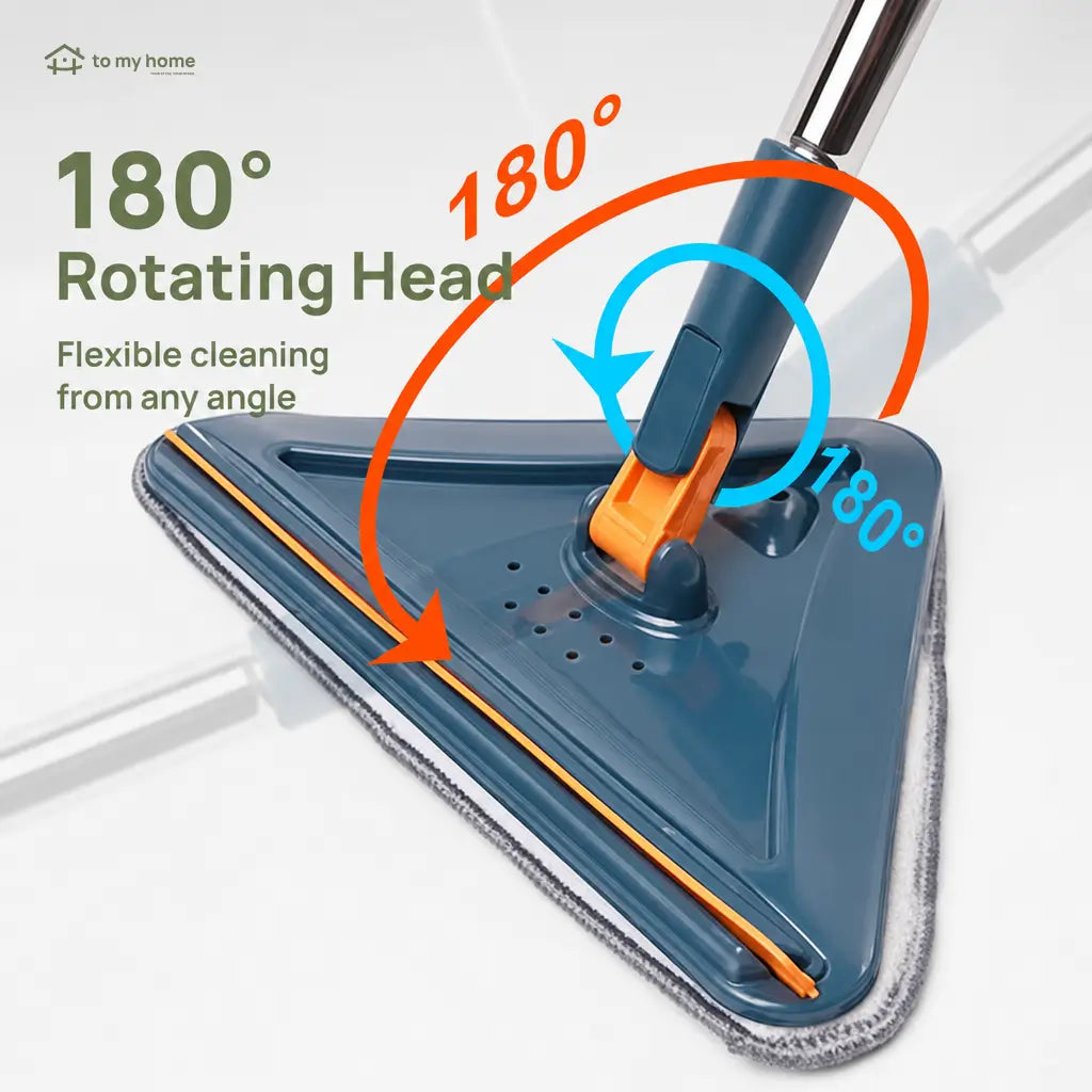 Adjustable long handle wall mop with 360° swivel head and reusable pads for ceilings, baseboards, windows, floors, and hard-to-reach dust cleaning Tomyhome Global