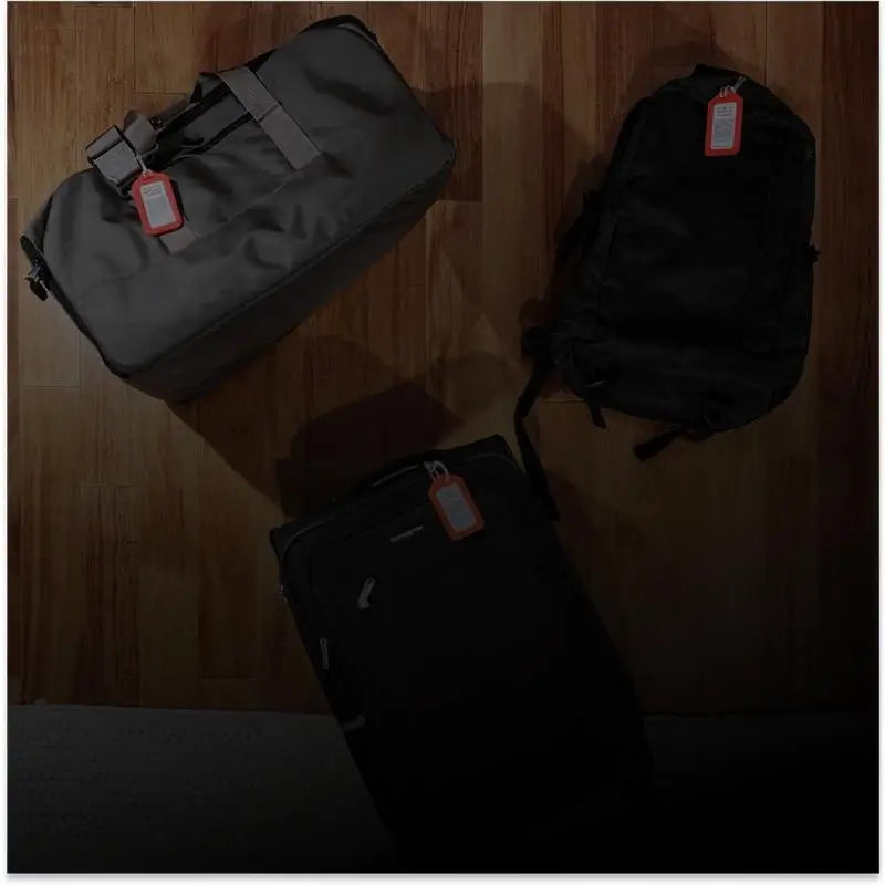 Etichette Bagagli Intelligenti 2 Pezzi Codice QR Privacy Resistenti Impermeabili Etichette ID Valigia per Borse da Viaggio Zaini e Supporto Software Tracciamento Mobile