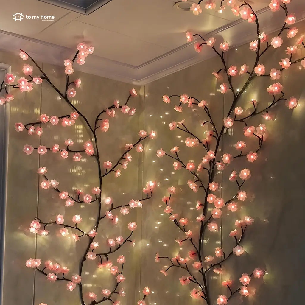 Weather-resistant 200 cm USB powered LED branch vine light for DIY hanging ambient wall lighting, weddings, festivals, Halloween and year-round home decor Tomyhome Global