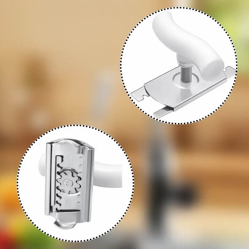 2-Piece Manual Jar Can Opener Set Effortless Lid Remover Tool for Seniors with Arthritis Weak Hands Ergonomic Multi-Functional Kitchen Accessory White Green