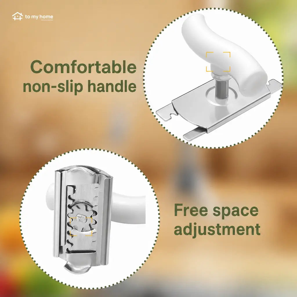 Adjustable manual jar and lid opener 2-pack with anti-slip grip for easy daily kitchen use by seniors and weak hands at home Tomyhome Global