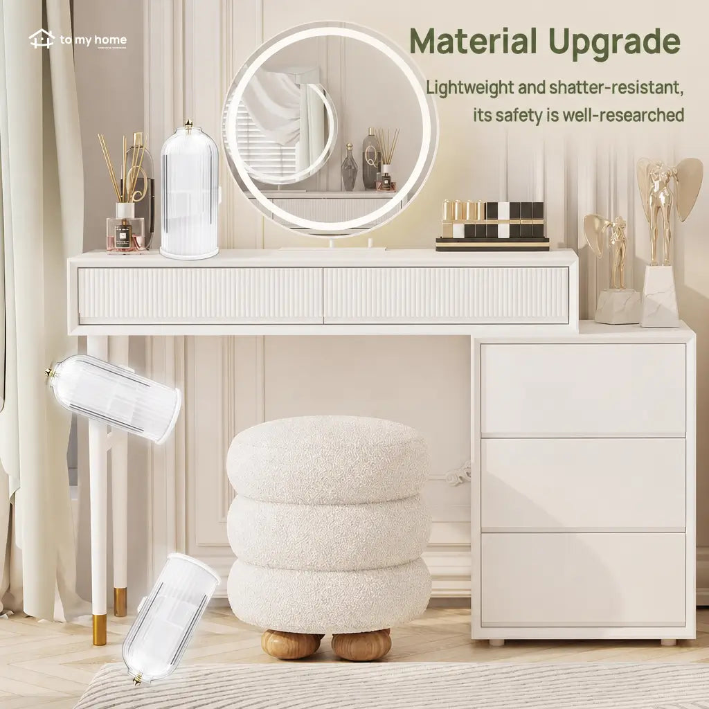 Dustproof rotating toothbrush holder with sliding cover and 3 slots for bathroom counters, vanity storage, brushes, razors, and organized daily essentials Tomyhome Global