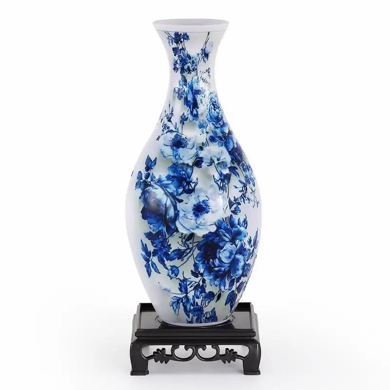 Vase Puzzle 3D Décoratif Pot Jardinière Art Récipient pour Arrangements Floraux Réels Décoration Intérieure Cadeau DIY Créatif Femme Anniversaire Fête des Mères Occasion Spéciale